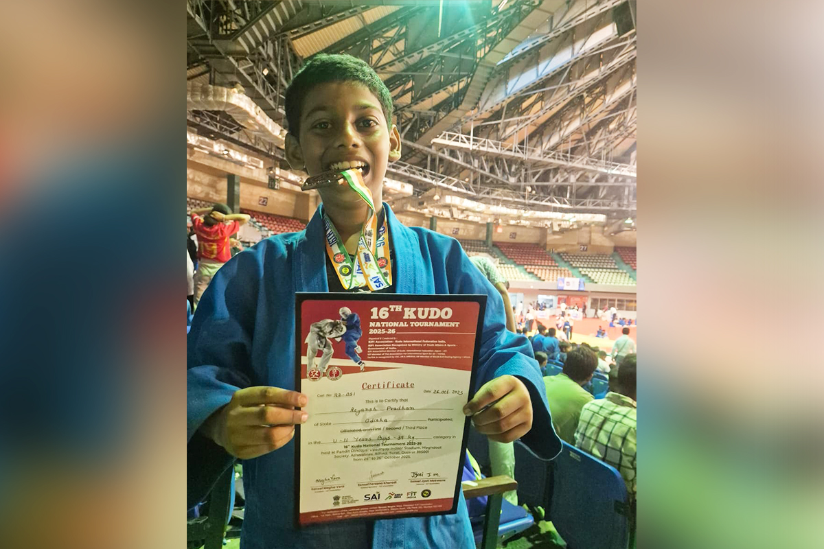 Reyansh Pradhan-Class-V-third place in KUDO National Tournament -24th to 27th October 2025